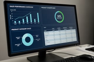 report on a computer screen