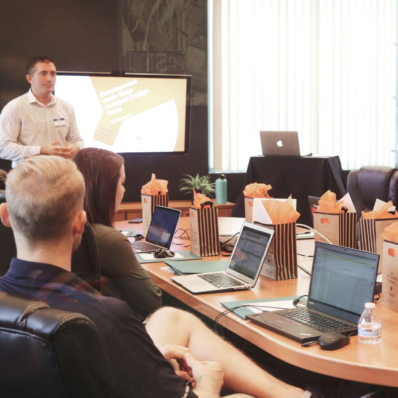 Image of developers working