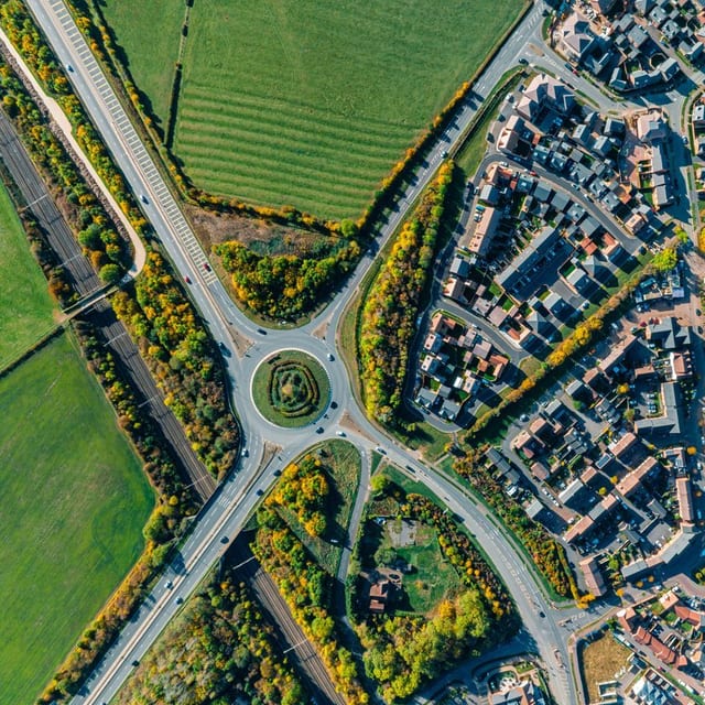 suburbs road layout with bypass